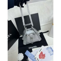 Chanel Metallic Silver Chanel 25 Mini Bag