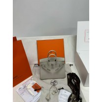 Hermes Birkin 25 Handbag Palladium Hardware