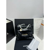 Chanel 22 leather handbag Black in Leather