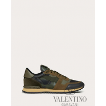 AAA quality fake valentino canada sale Camouflage Rockrunner Sneaker for Man in Military Green/khaki