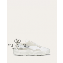 Knockoff valentino Ottawa Gumboy Calfskin Sneaker for Man in White