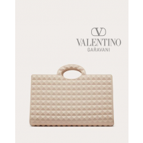 Buy replica Valentino toronto Le Troisième Rubber Shopping Bag for Woman in Powder Rose