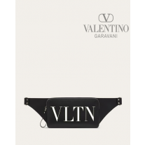 copy valentino canada yorkdale Leather Vltn Belt Bag for Man in Black/white