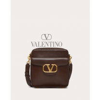 Buy fake valentino canada outlet Locò Crossbody Calfskin Bag for Man in Fondant