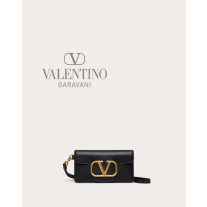 AAA quality fake valentino canada sale Locò Phone Case With Neck Strap for Man in Black