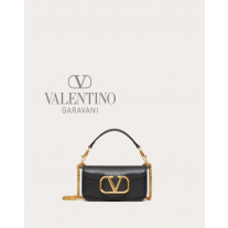 cheap fake valentino canada store Locò Small Shoulder Bag In Calfskin for Woman in Black