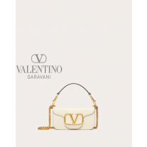cheap knokcoff valentino canada outlet Locò Small Shoulder Bag In Calfskin for Woman in Light Ivory