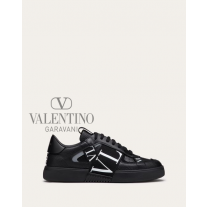 Buy replica Valentino toronto Low-top Calfskin Vl7n Sneaker With Bands for Man in Black