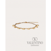 imitation valentino canada stores Metal Rockstud Bracelet for Woman in Gold