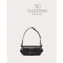 Replica valentino yorkdale toronto Mini Locò Crossbody Calfskin Bag for Man in Black
