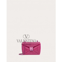 Shop replica valentino canada yorkdale One Stud Small Bag With Chain And Rhinestone Embroidery for Woman in Pink Pp