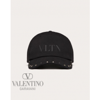 Knockoff valentino Ottawa Rockstud Baseball Cap for Man in Black