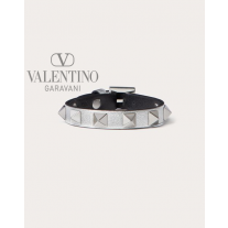 Replica valentino yorkdale toronto Rockstud Bracelet for Woman in Silver/black