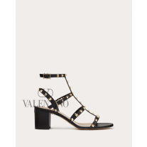 Discount valentino canada locations Rockstud Calfskin Ankle Strap Sandal 60 Mm for Woman in Black