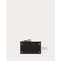 high quality fake valentino canada sale Rockstud Cardholder for Man in Black
