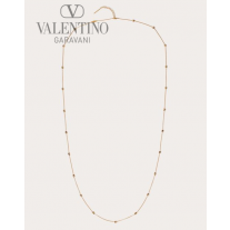 Buy knockoff valentino canada online Rockstud Metal Necklace for Woman in Gold