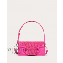 Cheap valentino canada stores Small La Petite Deuxieme Shoulder Bag In Toile Iconographe for Woman in Pink Pp