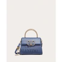 high quality fake valentino canada sale Small Vsling Calfskin Handbag With Jewel Handle for Woman in Ultramarine