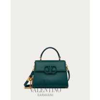 Shop replica valentino canada yorkdale Small Vsling Grainy Calfskin Handbag for Woman in Green