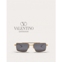 cheap knokcoff valentino canada outlet Vi - Rectangular Metal Frame in Gold/dark Grey