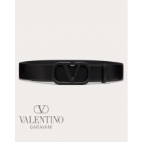 imitation valentino canada stores Vlogo Signature Belt In Glossy Calfskin 40mm for Woman in Black