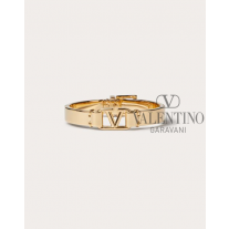 Discount valentino canada locations Vlogo Signature Metal Bangle for Woman in Gold