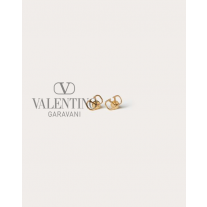 fakes valentino Ottawa Vlogo Signature Metal Earrings for Woman in Gold