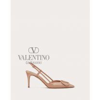 imitation valentino canada stores Vlogo Signature Patent Leather Slingback Pump 80mm / 3.15 In. for Woman in Rose Cannelle