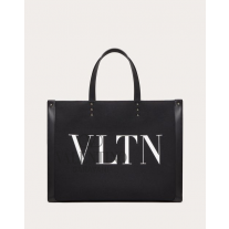 replicas valentino canada Vltn Ecolab Medium Canvas Shopper for Man in Black/white