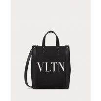 reps valentino canada locations Vltn Ecolab Mini Canvas Shopper for Man in Black/white
