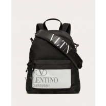 fakes valentino Ottawa Vltn Nylon Backpack for Man in Black/white