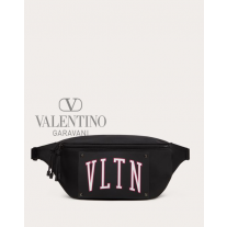 imitation valentino canada stores Vltn Nylon Belt Bag for Man in Black/white/red