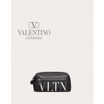 Top quality cheap valentino canada online Vltn Washbag for Man in Black/white