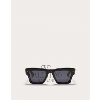 high quality fake valentino canada sale Xxii - Squared Acetate Stud Frame in Black/gray
