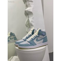 Air Jordan 1 High Luminous Crystal Decoration Blue Grey