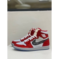 Air Jordan 1 High x Dior Crystals Silver Red