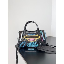 Balenciaga City Address Graffiti Classic Mini Bag Colorful