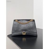 Balenciaga Crush Small Chain Bag 31CM Calfskin Black