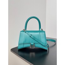Balenciaga Large Hourglass Handbag 23CM Calfskin Blue