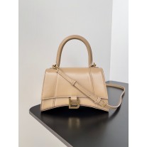 Balenciaga Large Hourglass Handbag 23CM Calfskin Caramel