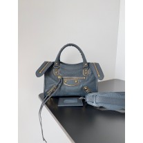 Balenciaga Mini Classic City Bag Lambskin Navy Blue
