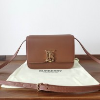 Burberry Medium TB Leather Bag Brown