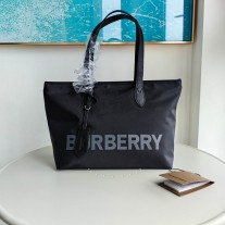 Burberry Small Black Logo Tote Bag
