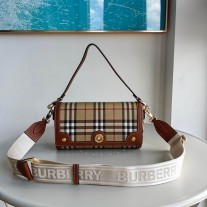 Burberry Top Handle Note Bag Briar Brown