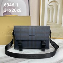 Burberry Wright Small Messenger Bag Black Blue