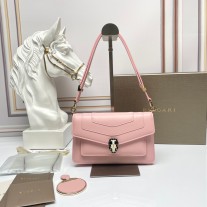Bvlgari Serpenti Forever East-West Shoulder Bag Peachy