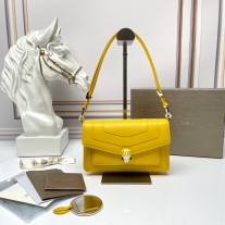 Bvlgari Serpenti Forever East-West Shoulder Bag Yellow