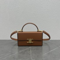 Celine Box Triomphe Bag Brown