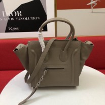 Celine Luggage Drummed Calfskin Bag 30CM Sand