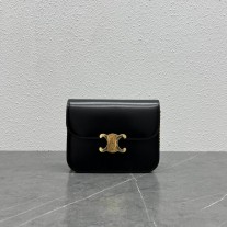 Celine Medium College Bag In Shiny Calfskin Black